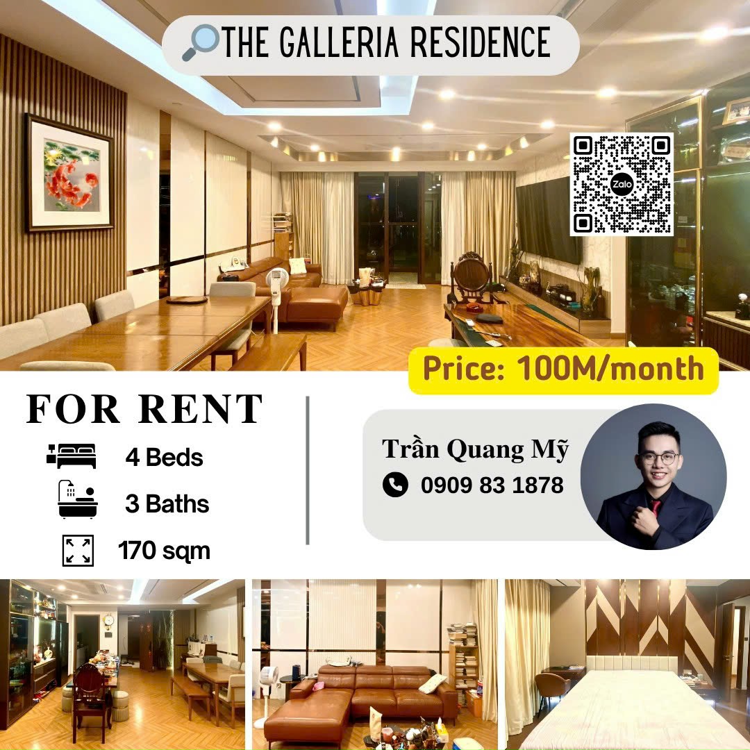 Cho Thuê Căn Hộ 4PN View Sông, Thang Máy Riêng Tại The Galleria, Thủ Thiêm