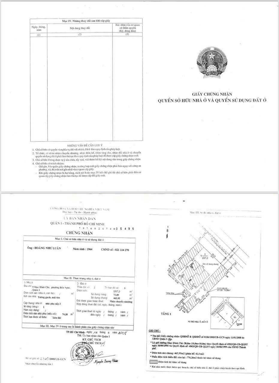 Bán Đất Vàng Mặt Tiền Mạc Đỉnh Chi, Quận 1 - Vị Trí Đắc Địa, Sổ Hồng Riêng